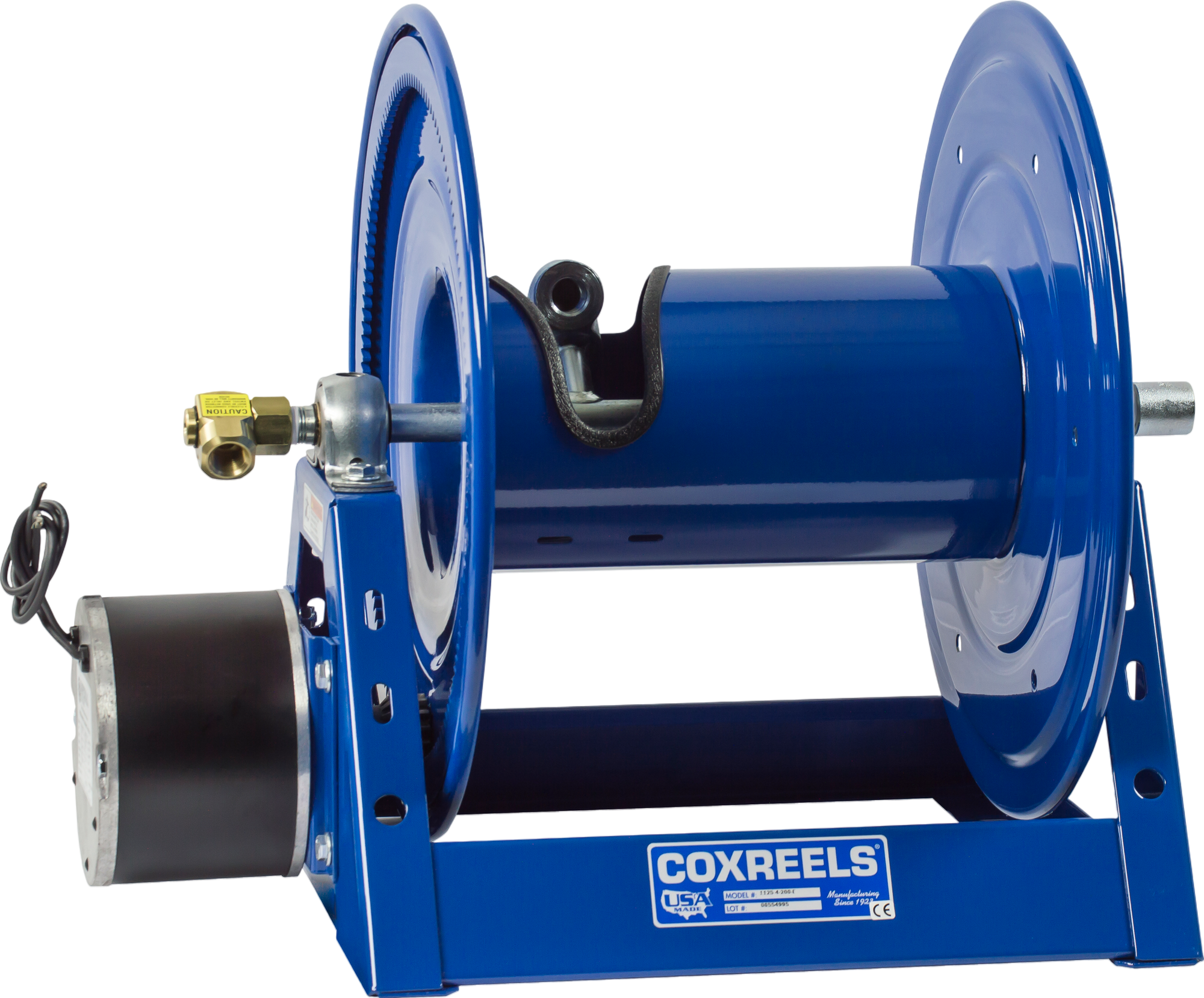 Coxreels  Motorized Hose Reel 1/2" x 200' with Electric 115V Explosion Proof 1/2 HP Motor New - 1125-4-200-EA