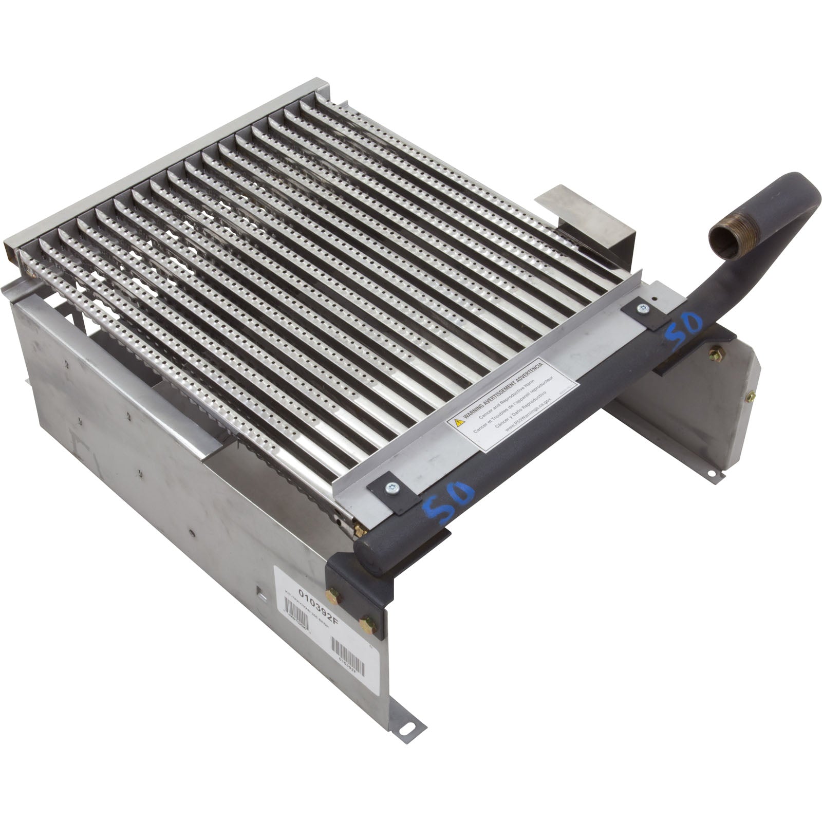Raypak Burner Tray With Burners For Model 266A Pool Heater  - 010392F