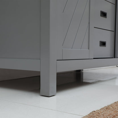 Altair Designs 48" single vanity with top - 536048-WH-CA-NM
