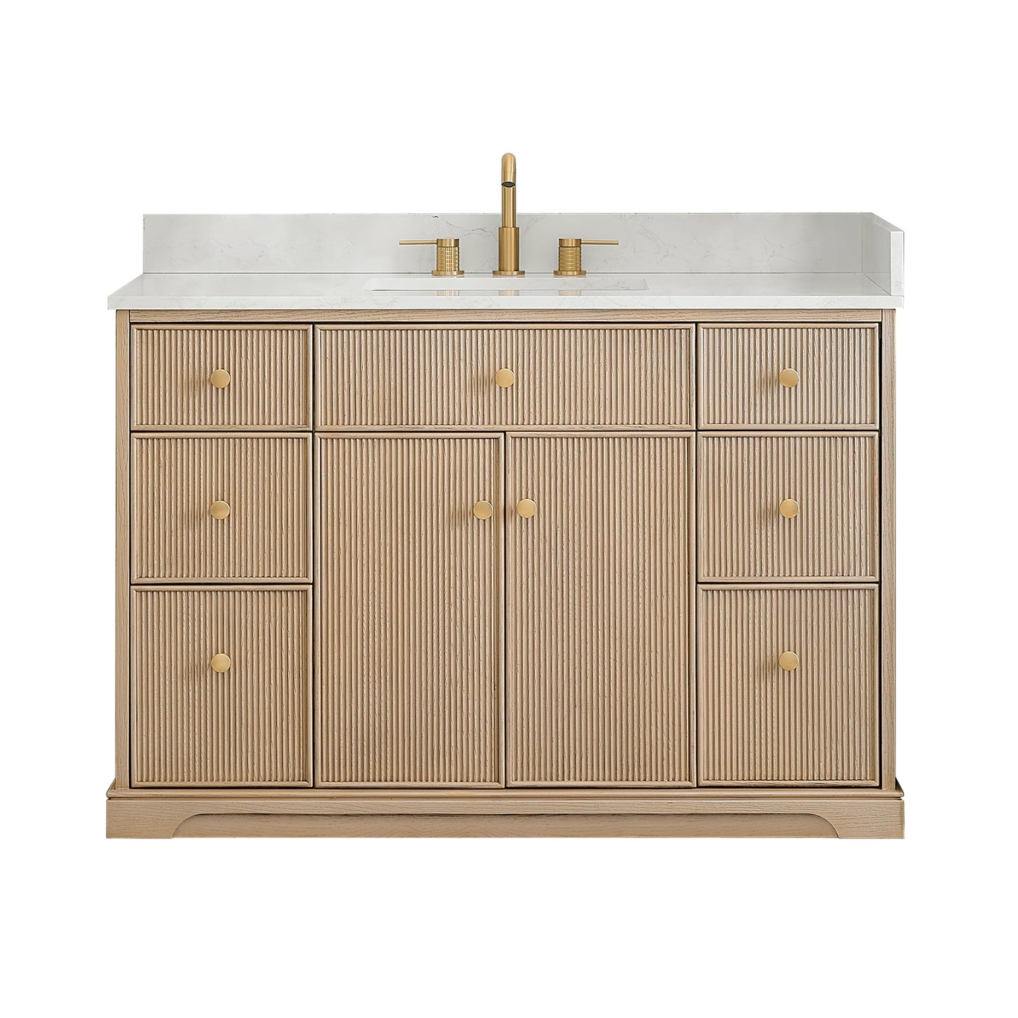 Altair Designs Barnett 36"/48"/60“/72" single/double vanity with top - 589036-NK-GW-NM