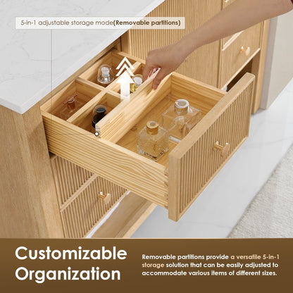 Altair Designs Cecil 36"/48"/60"/72" single/double vanity with top - 590036-WO-GW-NM