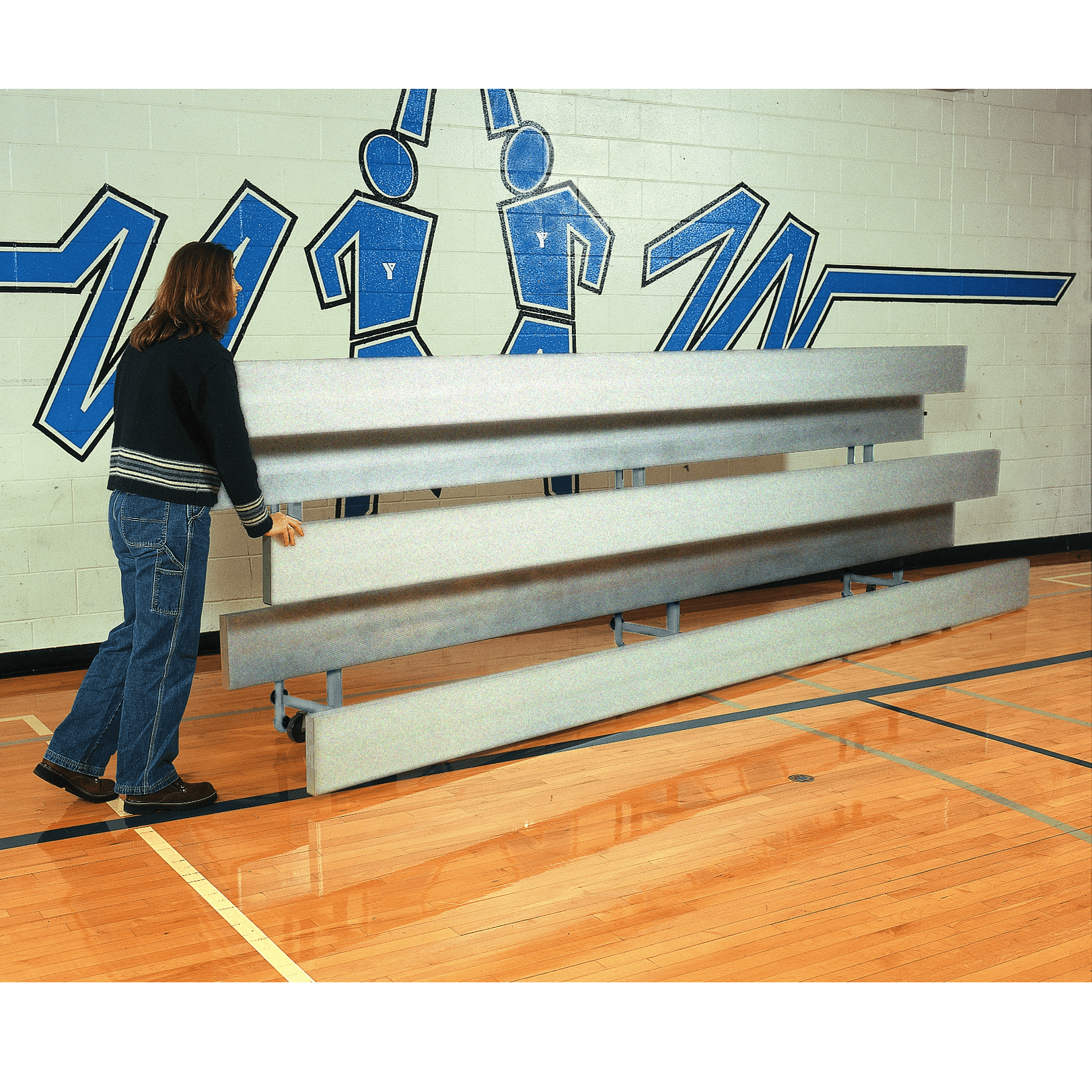 Bleacher  All Aluminum Easy Store Indoor