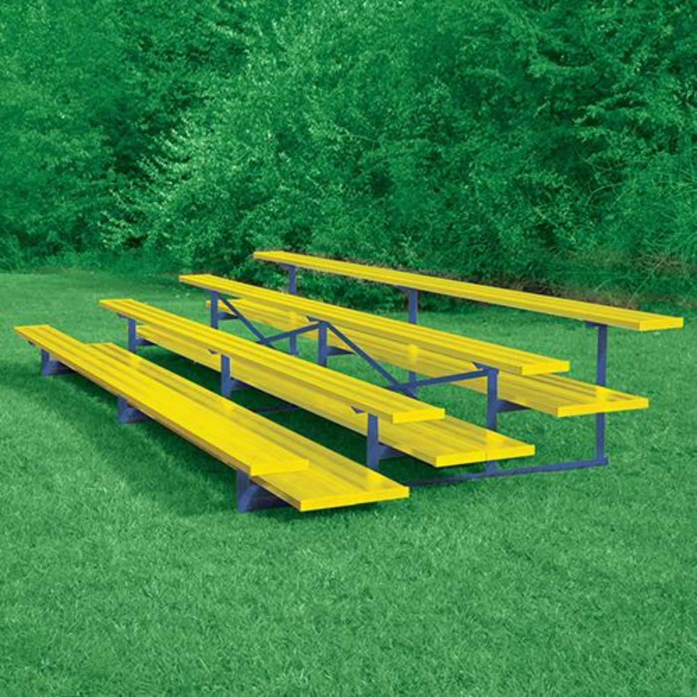 Bleacher 4 Row 15' All Aluminum Preferred - BLDP-4AL
