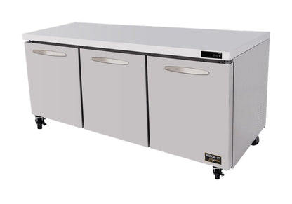 Kool-It" Wide 3 Door Undercounter Refrigerator - KUCR-72-3