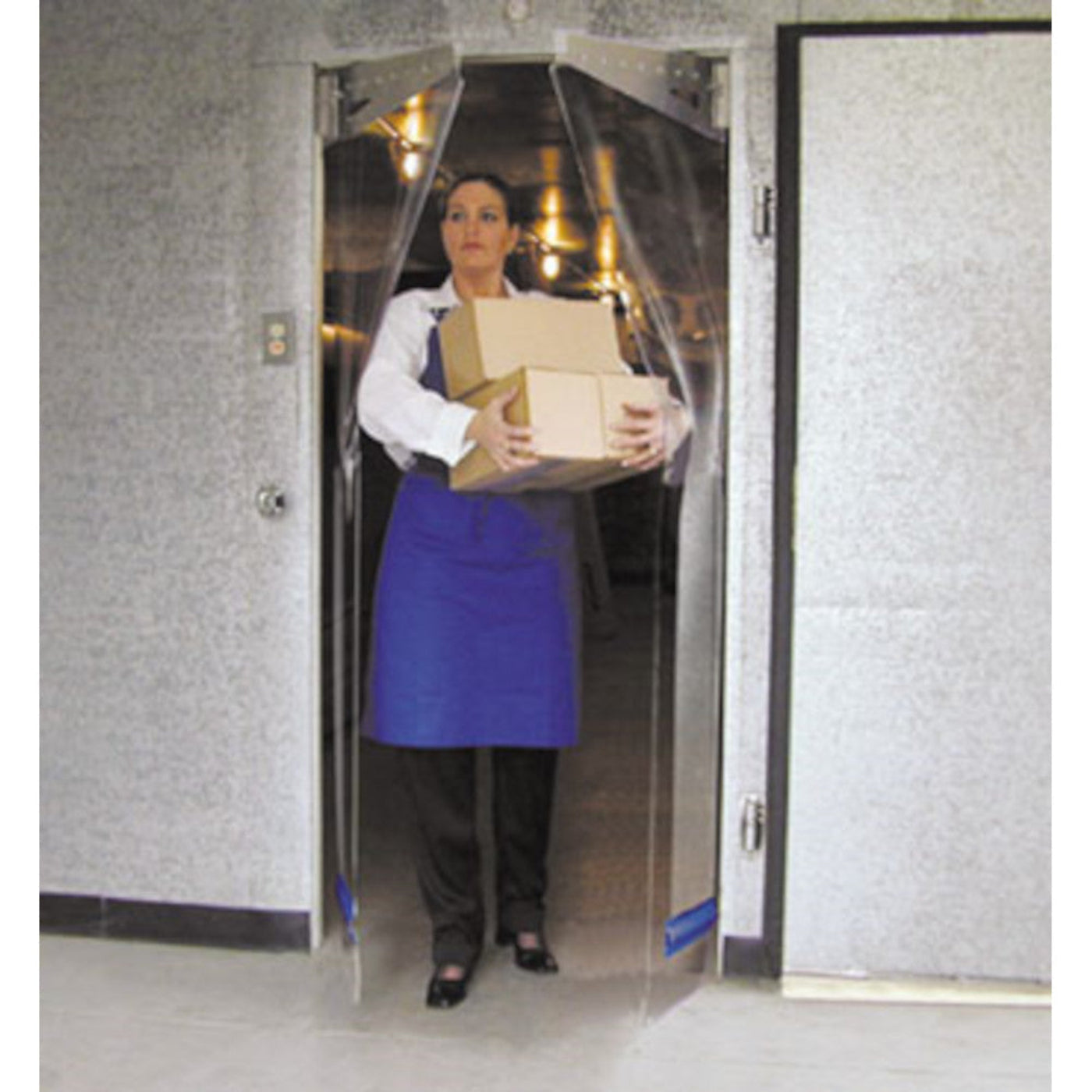 Curtron PP-C-080-3490 Polar-Pro Flexible Swinging Walk-In Door 34"W x 90"H - CUPPC0803490