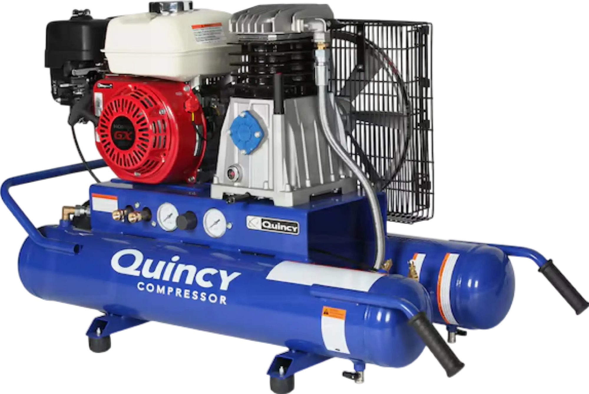 Quincy Air Compressor 5.5 HP 8 Gallon Single Stage Honda GX160 Engine New - 1129102812