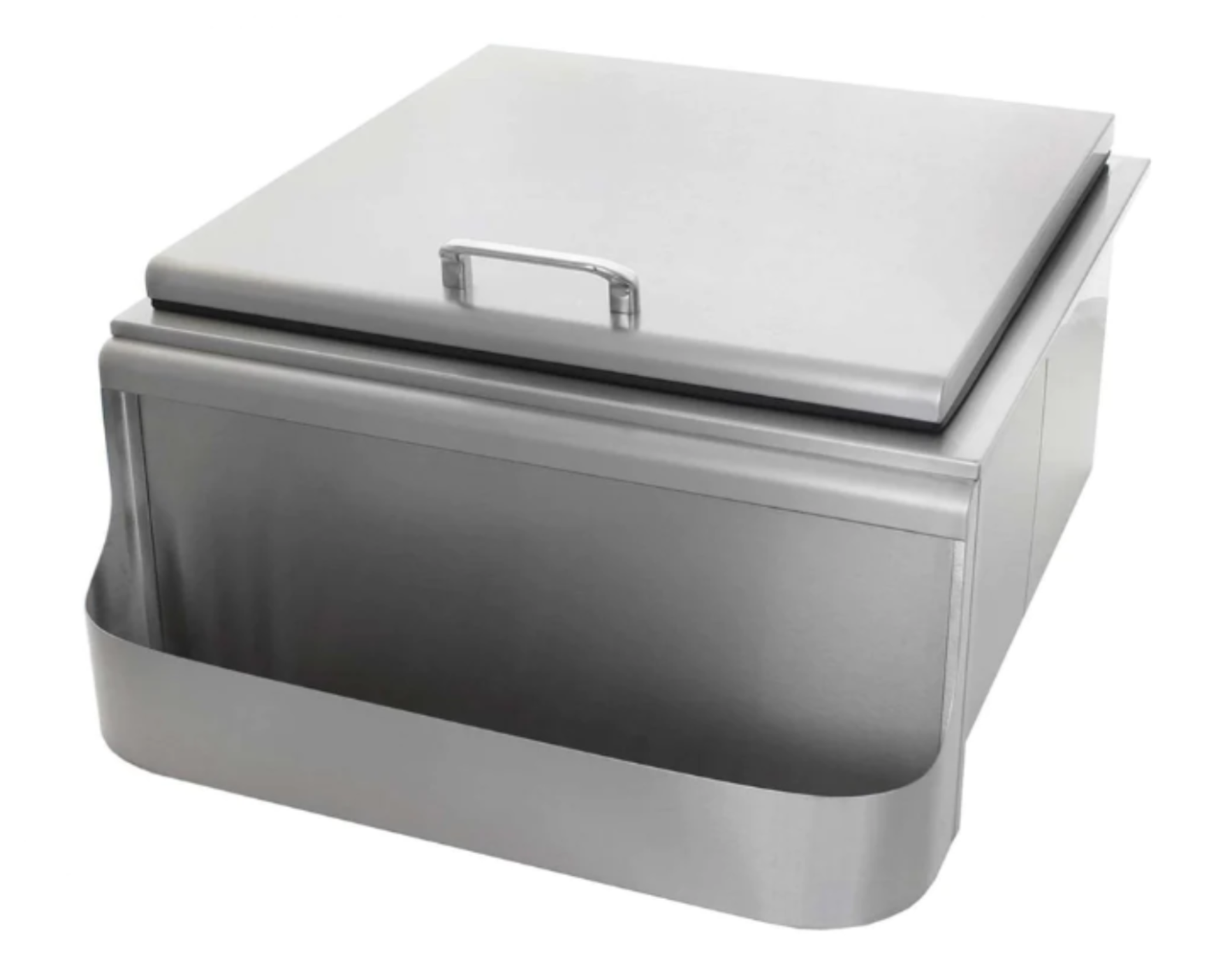 Pacific Coast Manufacturing 260 Series 25" Slide-In Ice Bin w/ Speed Rail & Condiment Holder - BBQ-260-SI