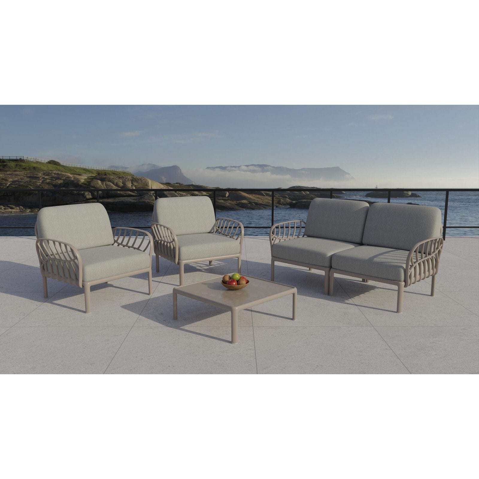 Strata Furniture Dahlia Patio Loveseat and Chair Group -  ODALCCTGG