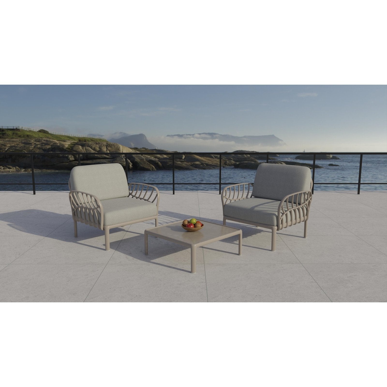 Strata Furniture Dahlia Patio Set Chairs and Table -  ODACCTGG