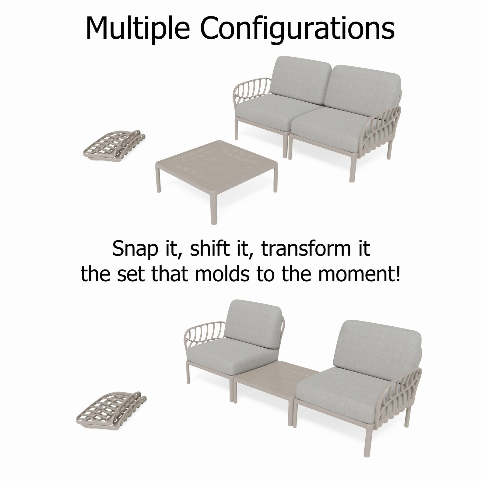 Strata Furniture Dahlia Patio Set Chairs and Table -  ODACCTGG