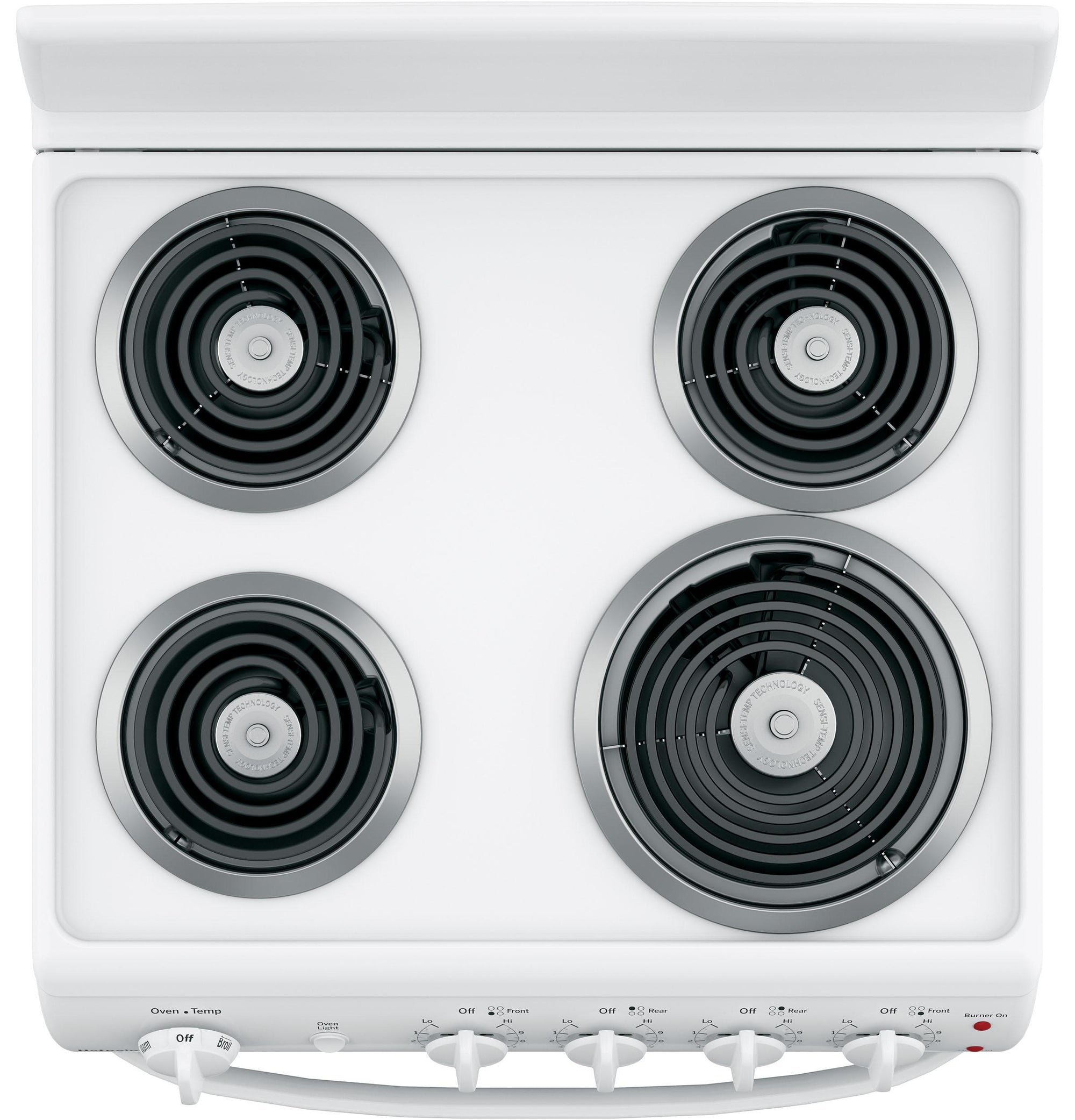 HOTPOINT RAS300DMWW Hotpoint® 24" Free-Standing Front-Control Electric Range White