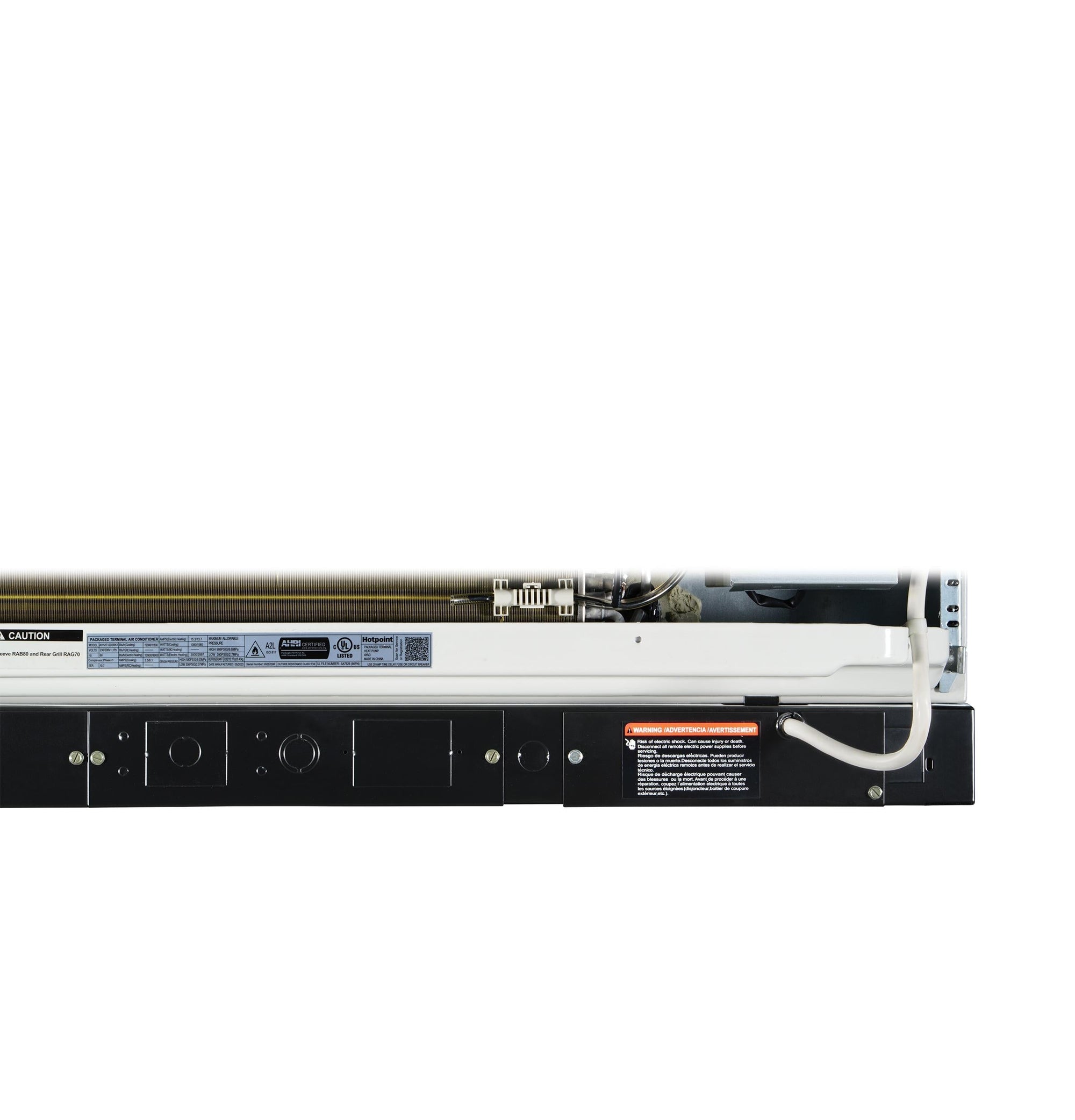 HOTPOINT AH12E15D3B Hotpoint® PTAC with Electric Heat 15,000 BTU, 230/208V, 20amp White