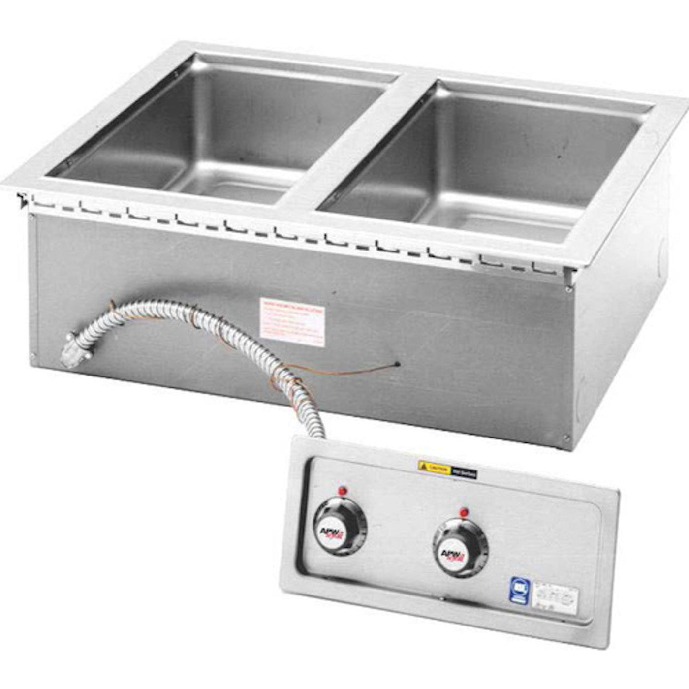 APW Wyott HFW-2D Electric Drop-In Hot Food Well Unit with  - AWHFW2D