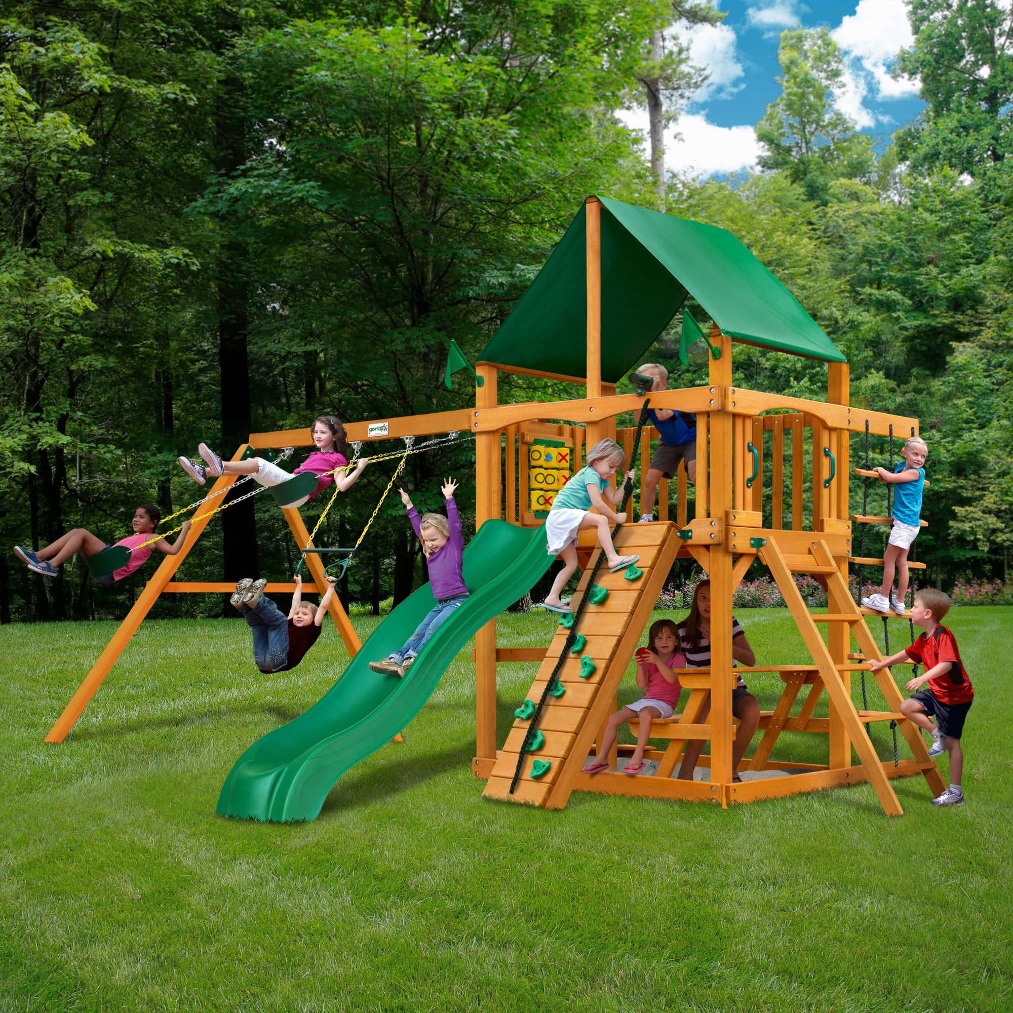 Gorilla Playsets Chateau Swing Set