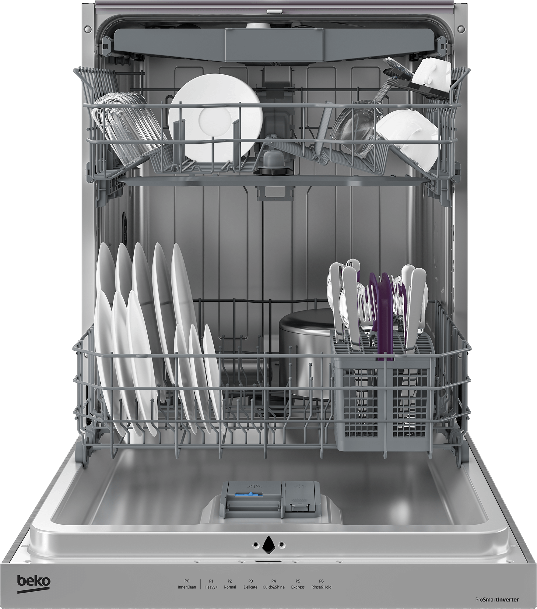 BEKO DUT36522X Tall Tub Dishwasher with (15 place settings, 45.0 in Stainless Steel
