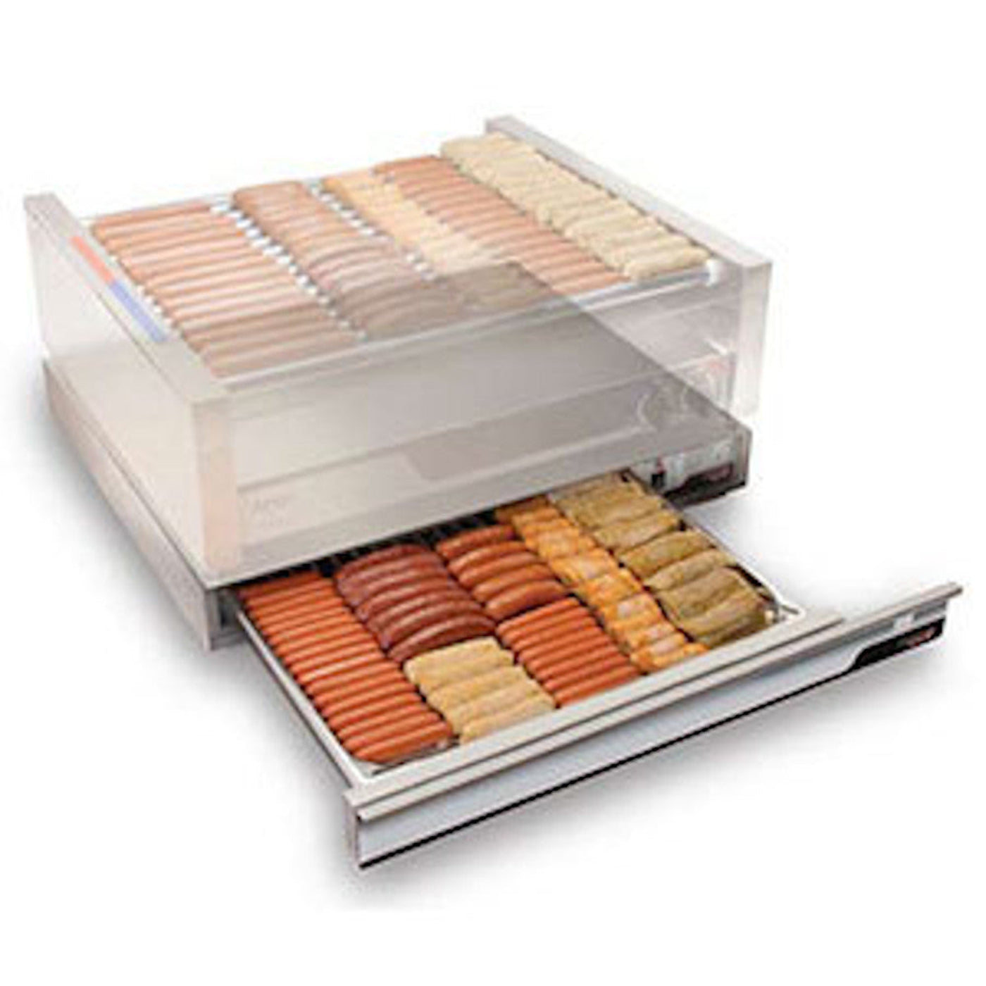 APW Wyott SPTU-50N X*PERT Narrow Hot Dog Thermo-Drawer - AWSPTU50N